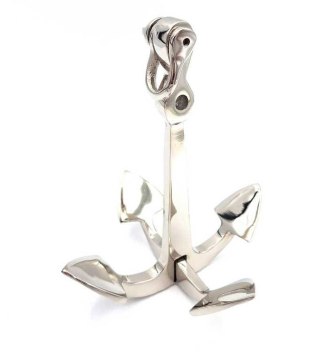 Rzeźba Kotwicy – Symbol Bezpieczeństwa – Srebro – 20 cm