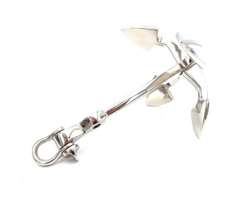 Rzeźba Kotwicy – Symbol Bezpieczeństwa – Srebro – 20 cm