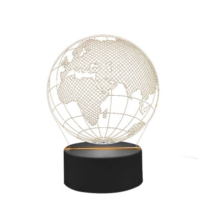 Lampka LED Globus – Motyw Globalna Dominacja – 17 cm