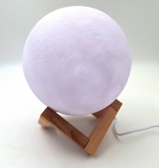 Lampka Nocna LED – Realistyczny Motyw Księżyca – Średnica 15 cm