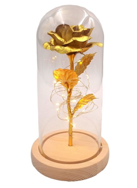 Lampka Nocna LED – Motyw Romantycznej Róży – Wys. 21,5 cm