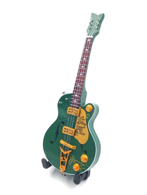 Miniaturowa Gitara z Drewna Mahoniowego – Motyw Irlandzki Rock Alternatywny – Skala 1:6