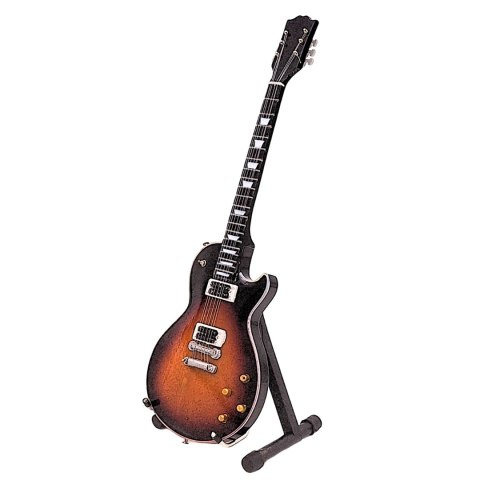 Miniaturowa Gitara z Drewna Mahoniowego – Motyw Hard Rock – Skala 1:4