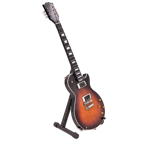Miniaturowa Gitara z Drewna Mahoniowego – Motyw Hard Rock – Skala 1:4