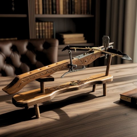 Kusza Historyczna na Podstawie – Motyw Inżynieryjny Przełom – 33 cm