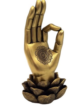 Rzeźba Dekoracyjna Mudra OM – Symbol Harmonii – 21,3 cm