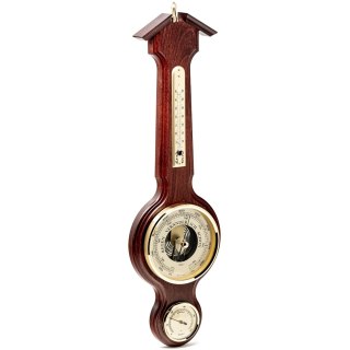 Ścienna Stacja Pogody 3w1 – Barometr, Higrometr, Termometr – Dł. 55,5 cm