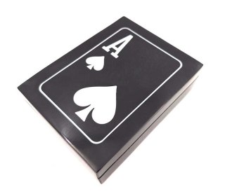 Talia Kart w Eleganckim Pudełku – Motyw Asa Pik – 12 cm