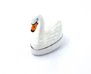 Szkatułka Łabędź z Kryształkami – 5 cm