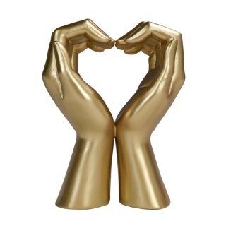 Rzeźba Dekoracyjna Serce z Dłoni – Styl Glamour – 16,4 cm