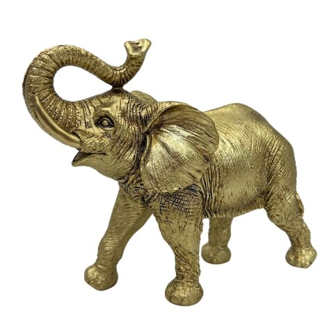 Słoń z Uniesioną Trąbą – Symbol Szczęścia – 20,5 cm