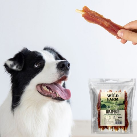 Przysmaki Funkcyjne z Piersi Kaczki na Patyku (Wild Farm Filet) - 500 g