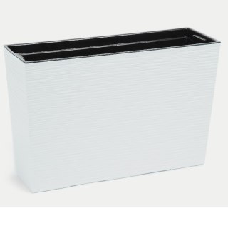 Kwietnik Nowoczesny - Biały - 56x19 cm