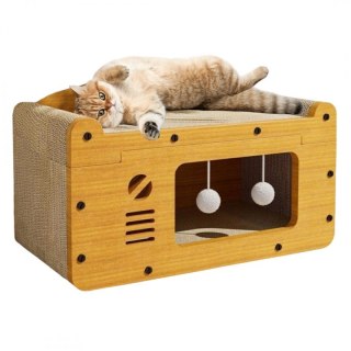 Domek dla Kota 3w1 - Budka, Legowisko i Drapak - 56 cm