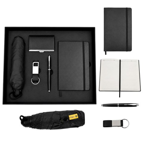 Elegancki Zestaw Biznesowy Prezentowy - Czarny - 47x27 cm