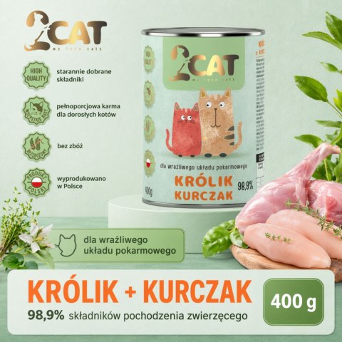 Danie z Królika i Kurczaka (Bez Zbóż) – 400 g