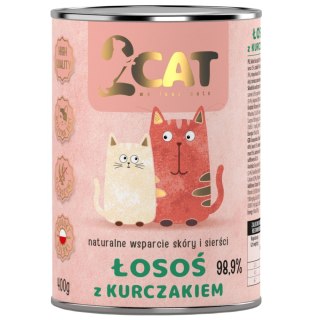 Danie z Łososia i Kurczaka (Bez Zbóż) – 400 g