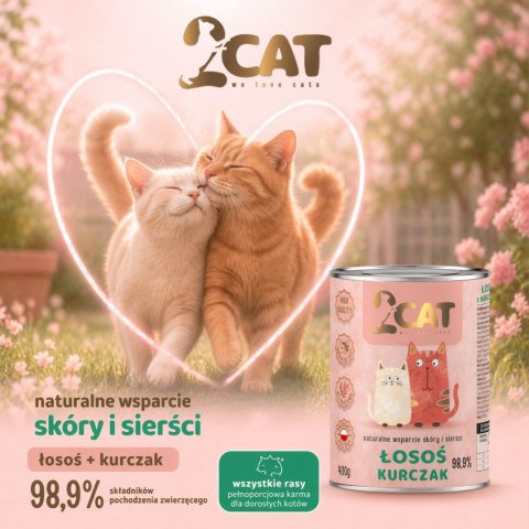 Danie z Łososia i Kurczaka (Bez Zbóż) – 400 g
