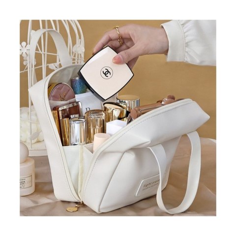 Organizer na Kosmetyki – Kremowy – 17x19 cm