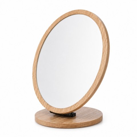 Lusterko Kosmetyczne Drewniane - Owalne - 21 cm