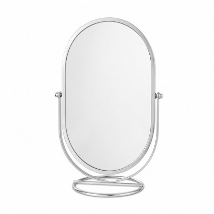 Lusterko Kosmetyczne Srebrne XL - Jednostronne - 24 cm