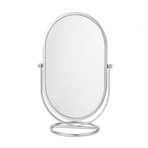 Lusterko Kosmetyczne Srebrne XL - Jednostronne - 24 cm