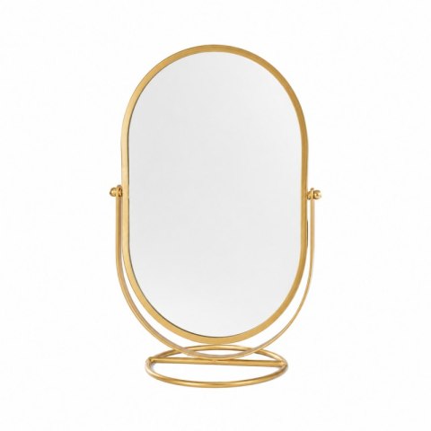 Lusterko Kosmetyczne Złote XL - Jednostronne - 24 cm