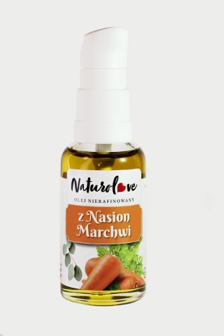 Nierafinowany Olej z Nasion Marchwi - Botniczny antyoksydant - 30 ml
