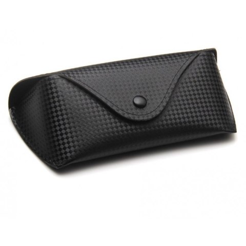 Sztywne Etui na Okulary – Karbonowa Czerń - dł. 16 cm