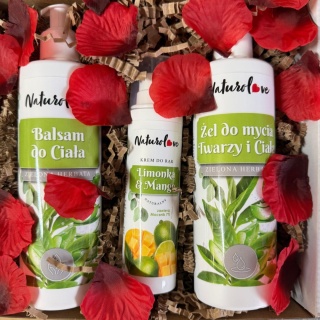 Zestaw Prezentowy – Zielona Herbata – Żel, Balsam, Krem do Rąk