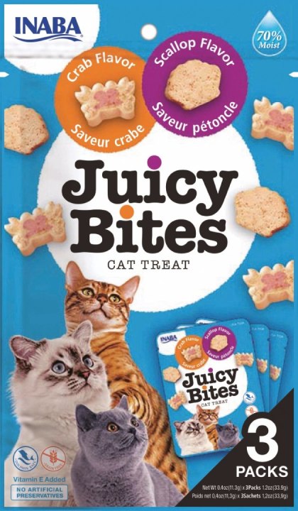 Sticksy z Krabem i Przegrzebkiem (Juicy Bites) - 3 x 11 g