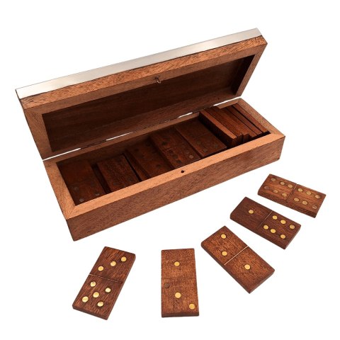 Domino w Pudełku z Aluminiowym Topem – 20,3 cm
