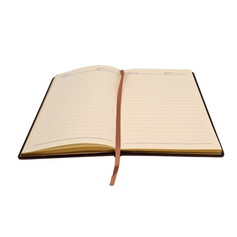 Notes A5 ze Złotymi Detalami (Okładka Drewniana) – W Linie