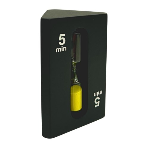Trójstronna Klepsydra 1-3-5 Minut – Czerń – 11 cm