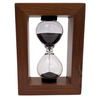 Klepsydra w Ramie z Drewna Wiązu – 3 Minuty – 10,5 cm