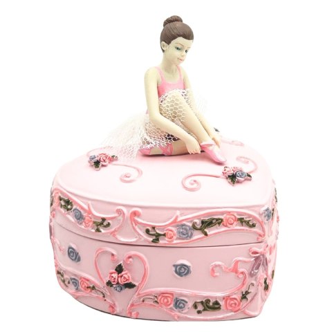 Szkatułka z Pozytywką "Jezioro Łabędzie" – Motyw Baletnicy – Szer. 12,5 cm