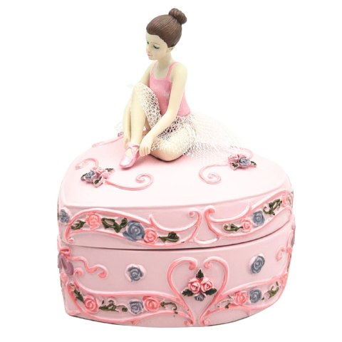 Szkatułka z Pozytywką "Jezioro Łabędzie" – Motyw Baletnicy – Szer. 12,5 cm