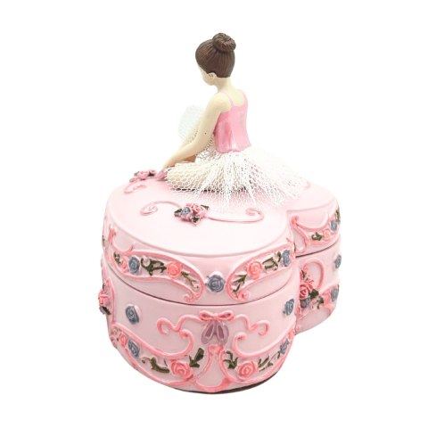 Szkatułka z Pozytywką "Jezioro Łabędzie" – Motyw Baletnicy – Szer. 12,5 cm