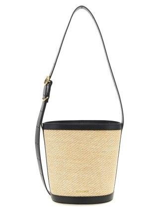 Torebka JIL SANDER - Cannolo - Beżowo-Czarna