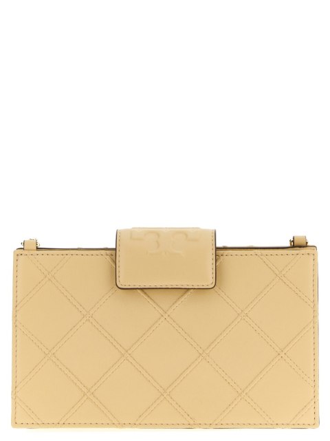 Portfel na pasku TORY BURCH - Fleming - Beżowy