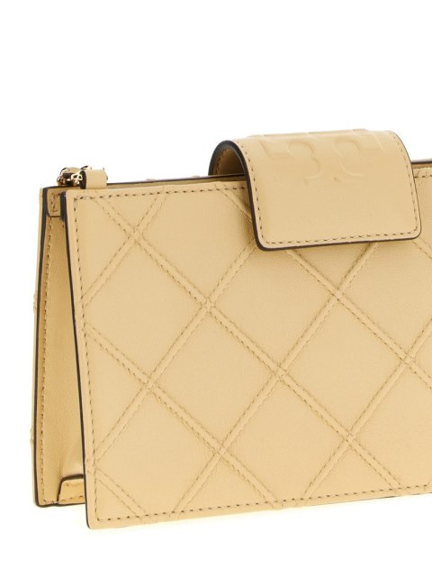 Portfel na pasku TORY BURCH - Fleming - Beżowy