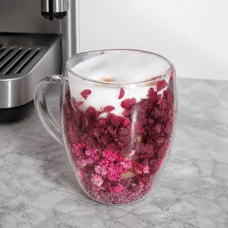 Szklanka Termiczna z Zatopionymi Kwiatami - 300 ml