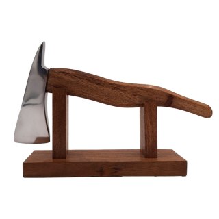 Toporek Strażacki na Drewnianej Podstawie - 27 cm