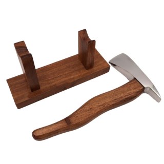 Toporek Strażacki na Drewnianej Podstawie - 27 cm
