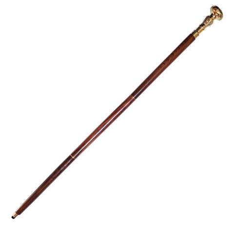 Klasyczna Laska do Chodzenia Składana z Mosiężną Rączką - 96 cm
