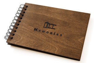 Album Drewniany na Zdjęcia - Memories – 22x30 cm