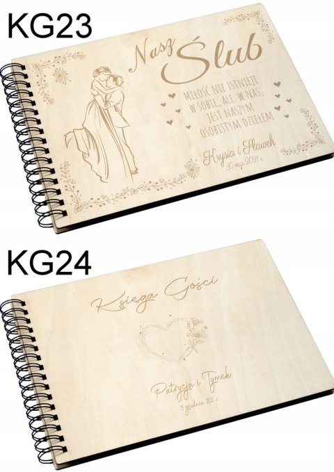 Album na Zdjęcia z Grawerem – Ślubny – 22x16 cm