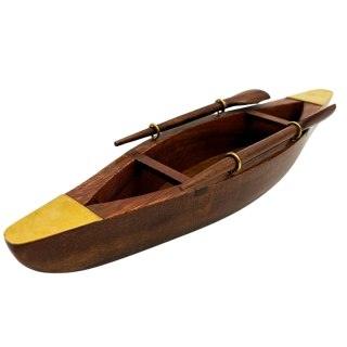 Drewniany Model Łódki Dekoracyjnej – 25 cm