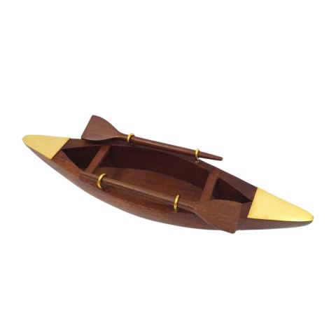 Drewniany Model Łódki Dekoracyjnej – 25 cm