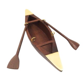 Drewniany Model Łódki Dekoracyjnej – 25 cm